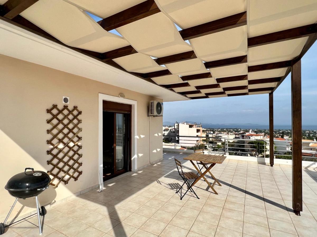 Sunrise Studio With Unhindered View To The Sea. Nea Makri Luaran gambar
