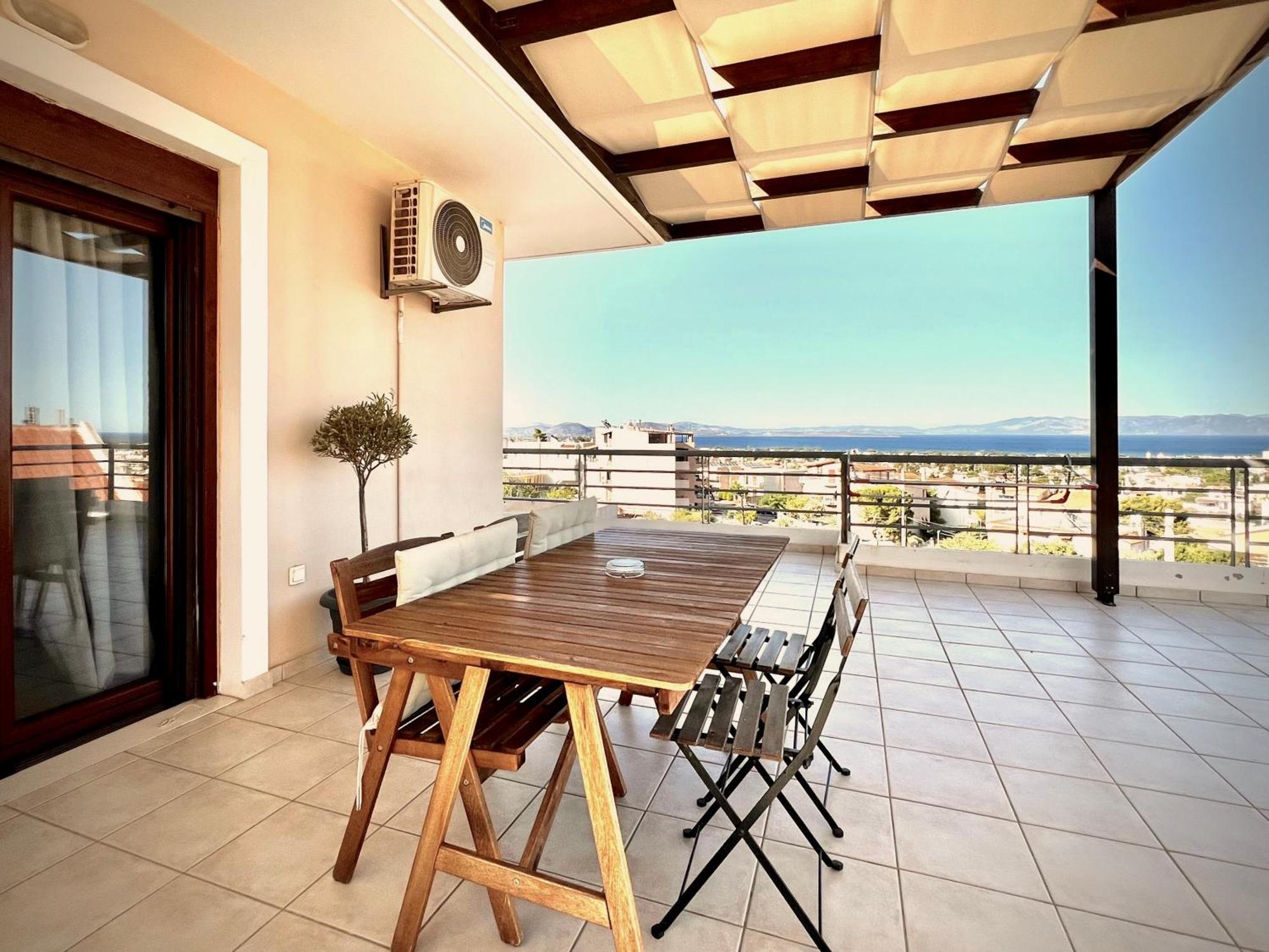Sunrise Studio With Unhindered View To The Sea. Nea Makri Luaran gambar